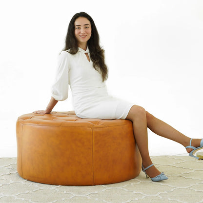 Seletar - Ottoman - Light Tan Ashcroft Furniture
