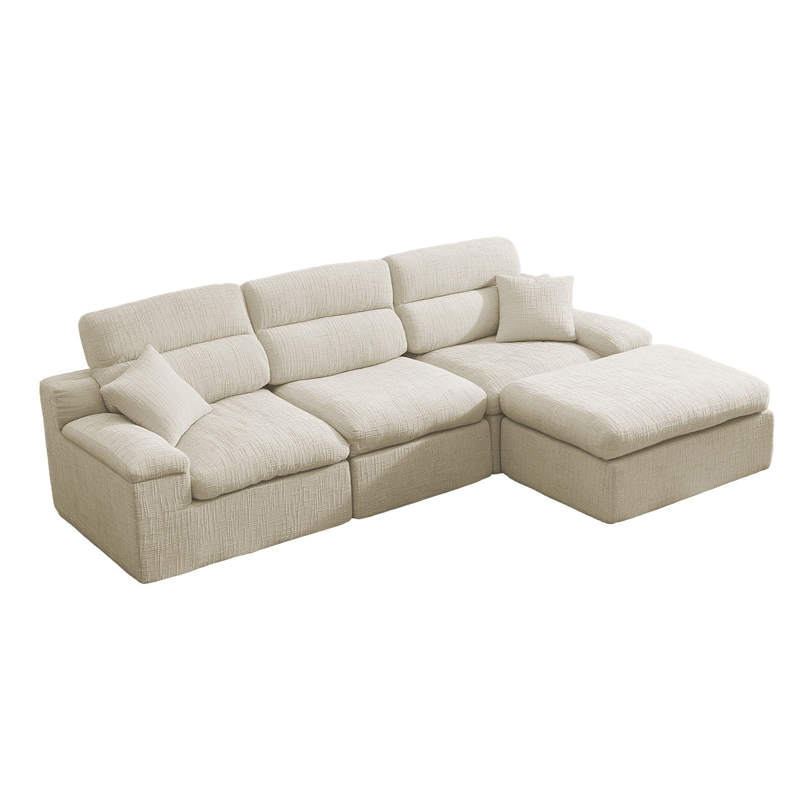 Corner Chaise Sofa With High Backrest Home Essentials