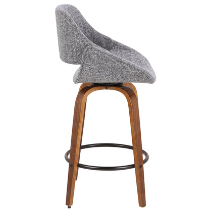 Fabrico - Mid Century Inviting Design Modern Counter Stool Lumi Source