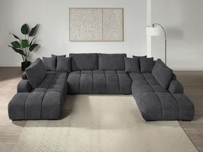 Chosen - Sectional Sofa With Toss Pillows And Chaise Acme