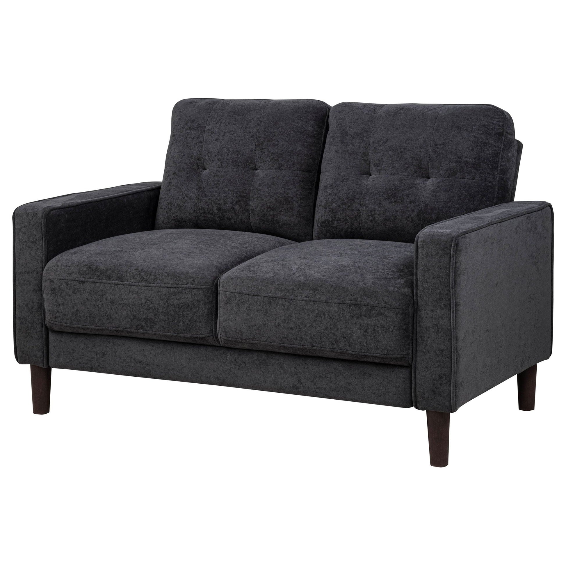Heather - Track Arm Tufted Loveseat Furniture Max