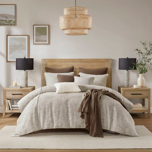 Chapman - 8 Piece Queen Comforter Set - Nuetual Ivory Madison Park Signature