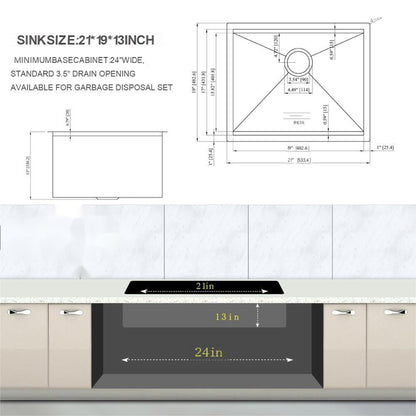 Laundry Workstation Undermount Utility Sink, Deep Single Bowl Daily Nest