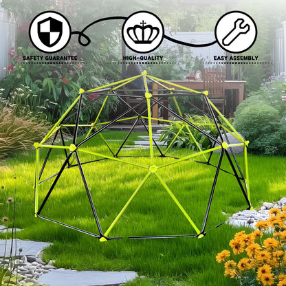 10 Sided Climbing Frame For Outdoor Playground With Colorful Climbing Stones Daily Nest