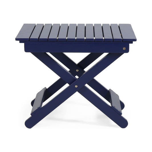 Outdoor Folding Wooden Side Table Noble House