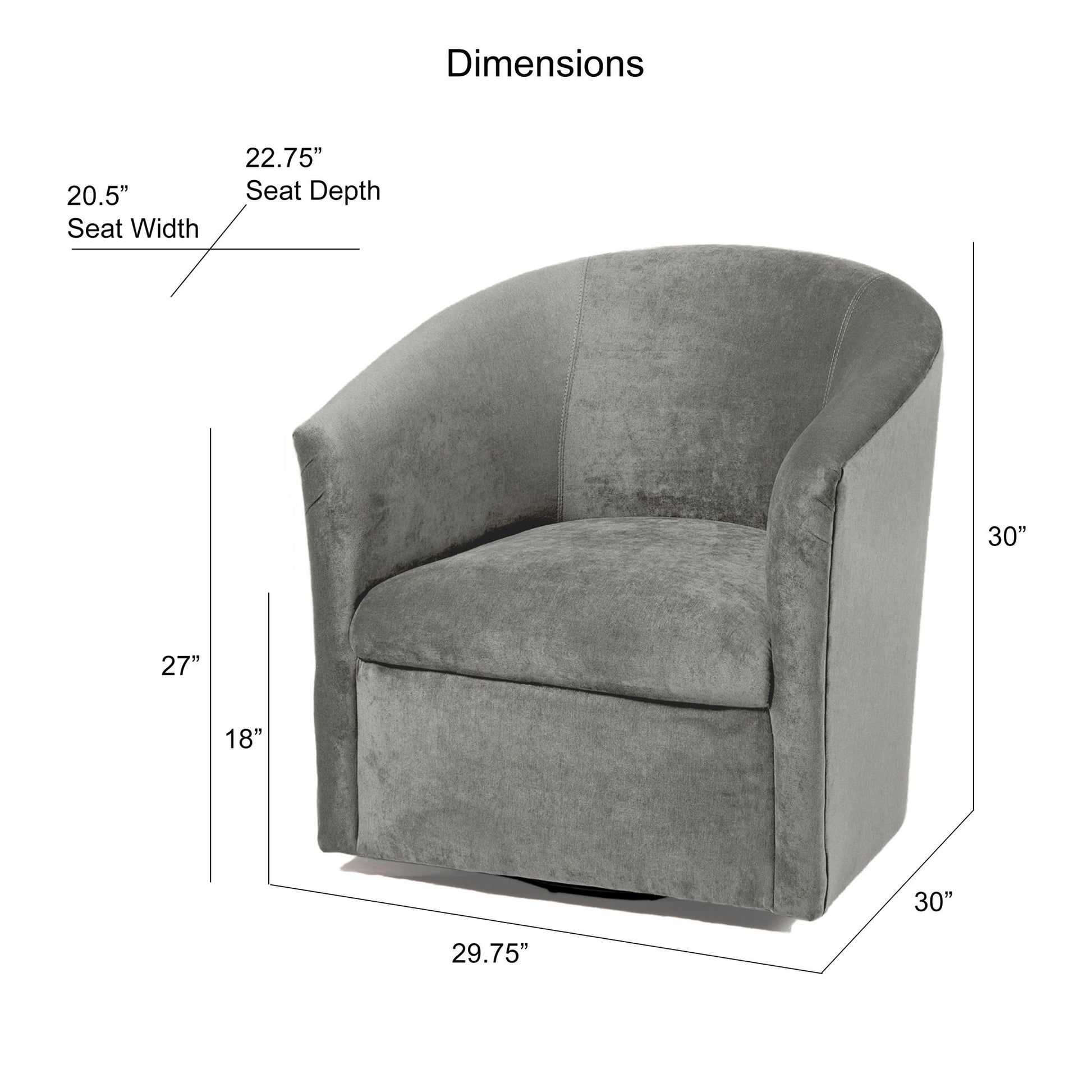 Eden - Swivel Chair With Upholstery And Hardwood Frame Ridgecrest Home