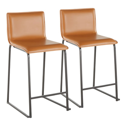 Mara - Upholstered Contemporary Counter Stool (Set of 2) Lumi Source