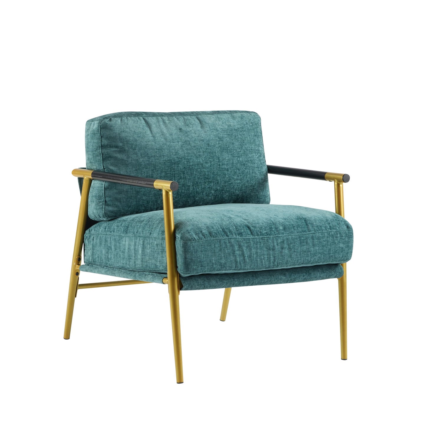Modern Accent Chair With Cushions, Cozy Seating Noble House