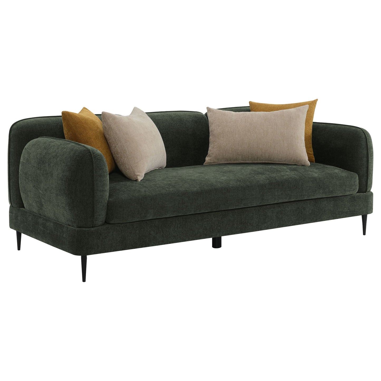 Jade - Chenille Upholstered Modern Track Arm Sofa Coaster Fine Furniture
