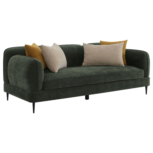 Jade - Chenille Upholstered Modern Track Arm Sofa Coaster Fine Furniture
