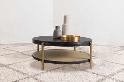 Arini - Round Coffee Table With Storage Shelf Coaster Fine Furniture