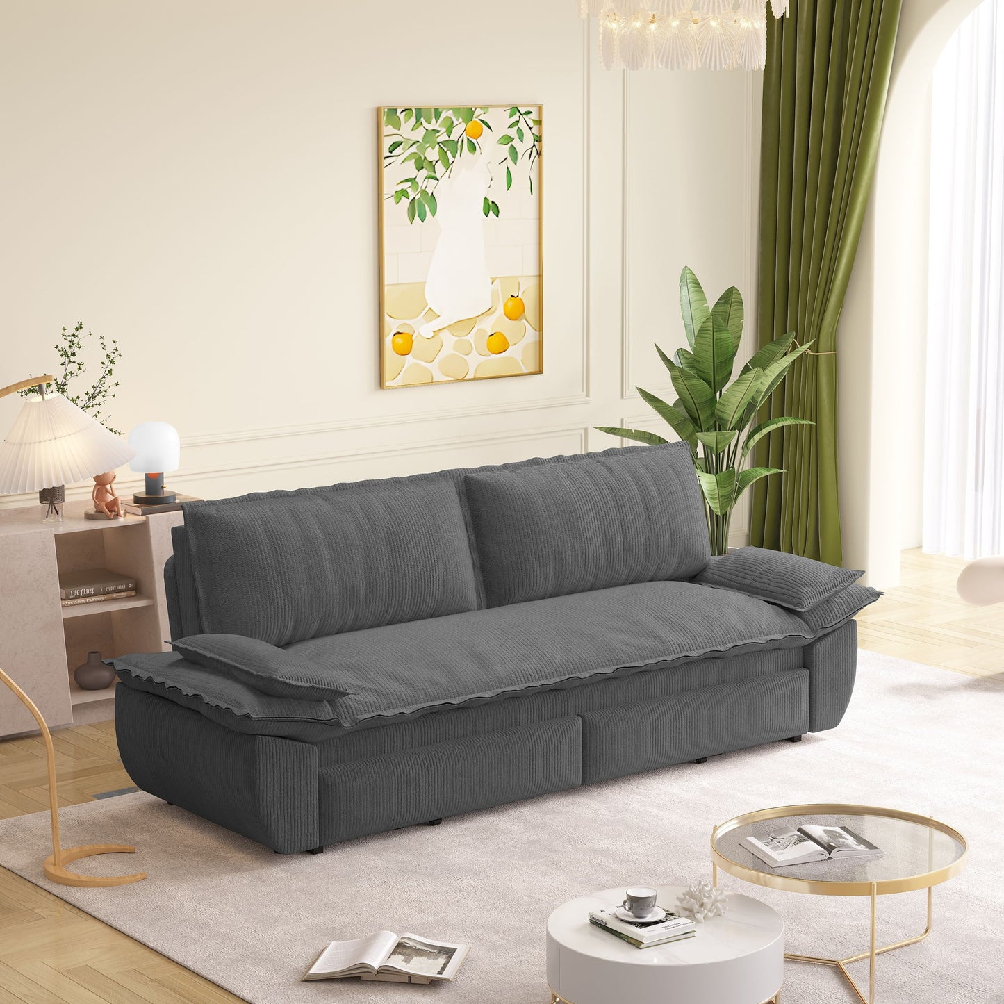 Queen Pull Out Bed, 3 In 1 Convertible Sleeper Sofa Home Essentials