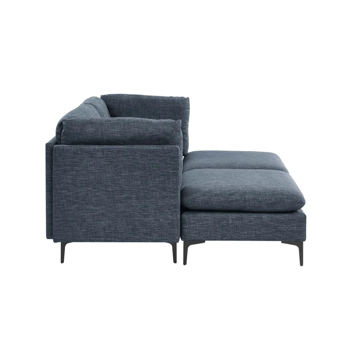 Upholstered Modular Sectional & Tall Legs Home Essentials