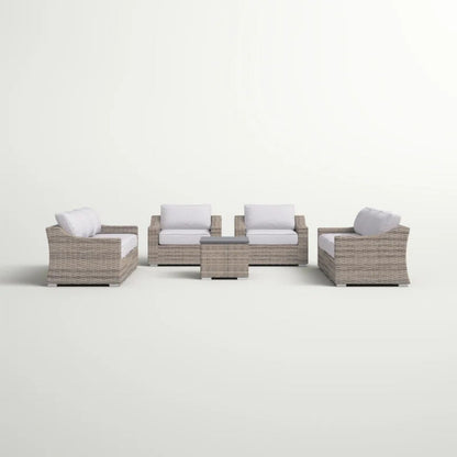Stylish Sofa Seating Group With Cushions Perfect For Outdoor Gatherings LSI Patio Furniture