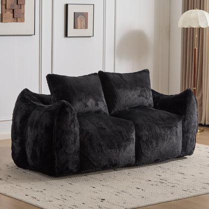 Giant Bean Bag Couch, Ultra Soft Fluffy Loveseat For Living Room Home Essentials