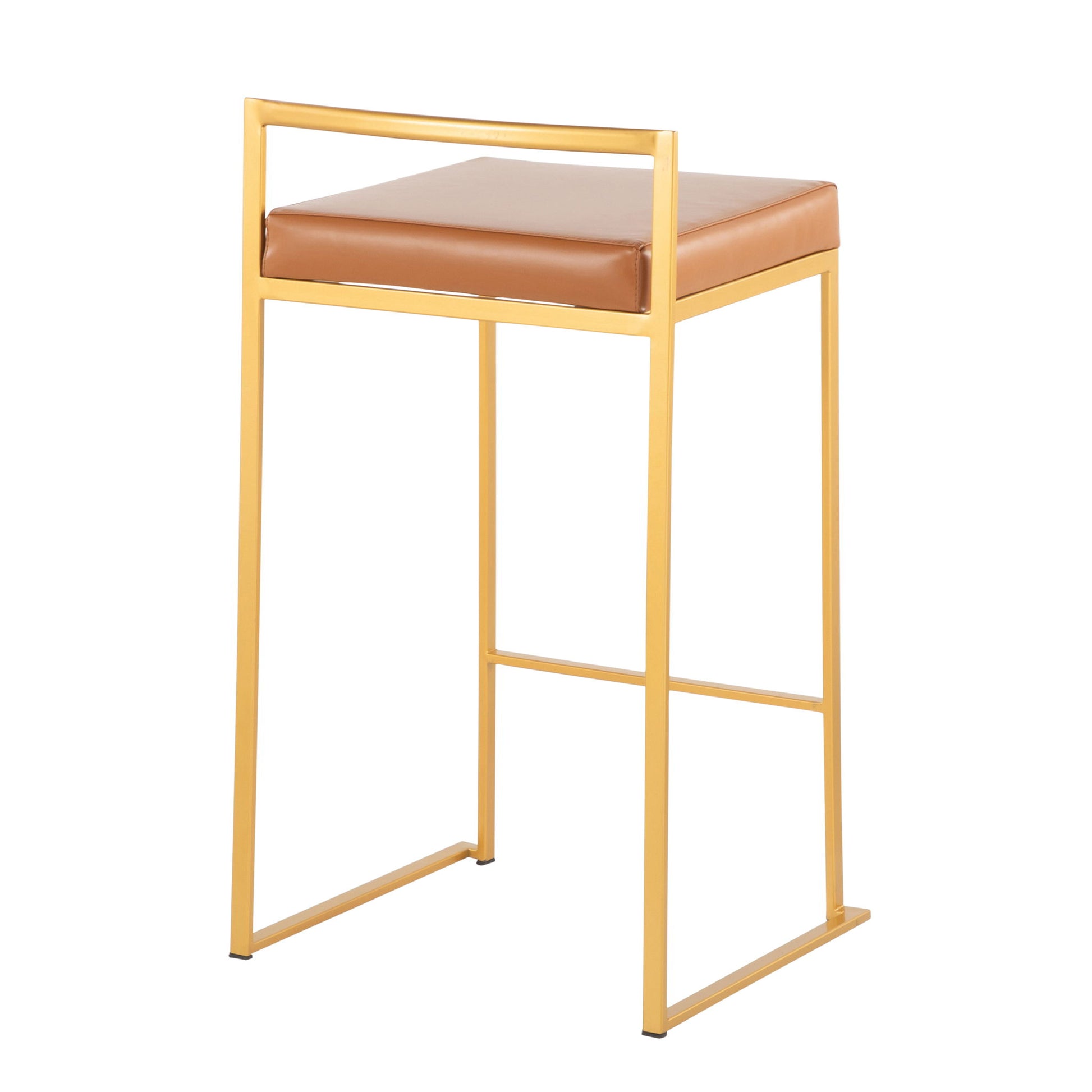 Fuji - Contemporary / Glam Design Counter Stool (Set of 2) Lumi Source
