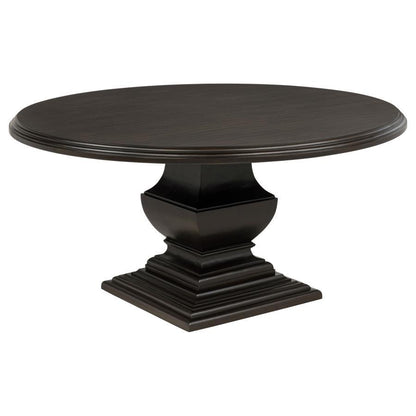 Twyla - 60" Round Wood Dining Room Table - Dark Cocoa Coaster Fine Furniture