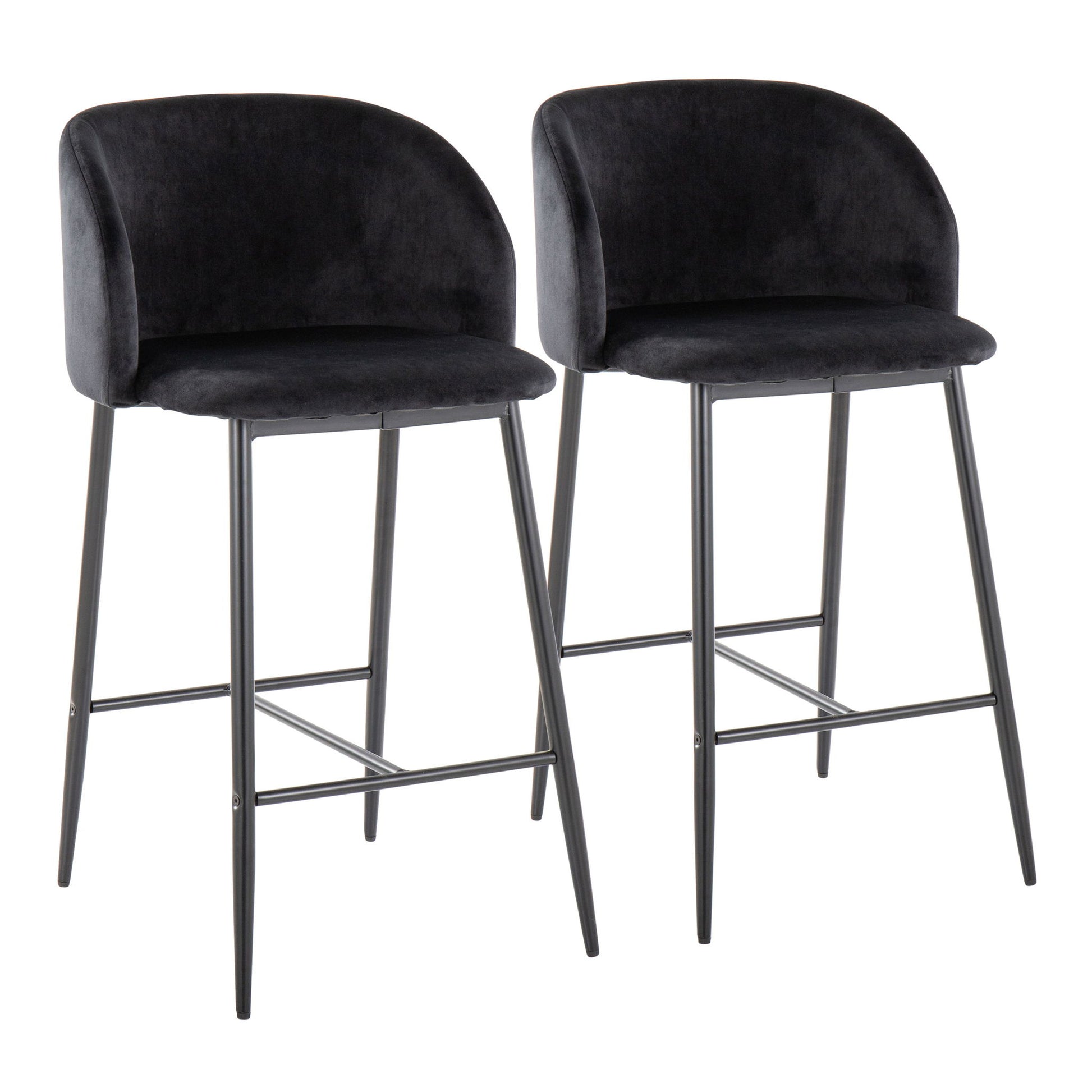 Fran - Contemporary Fixed Height Counter Stool (Set of 2) Lumi Source