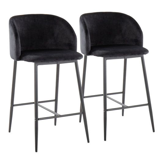 Fran - Contemporary Fixed Height Counter Stool (Set of 2) Lumi Source
