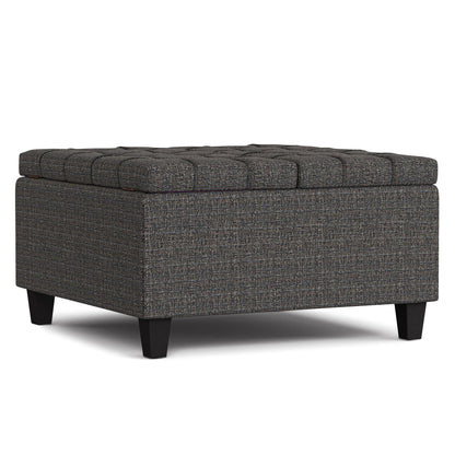 Harrison - Upholstered Coffee Table Storage Ottoman Simpli-Home