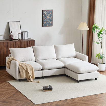 Oversize Modular Free Combination Sectional Sofa Couch With Ottoman For Living Room Noble House