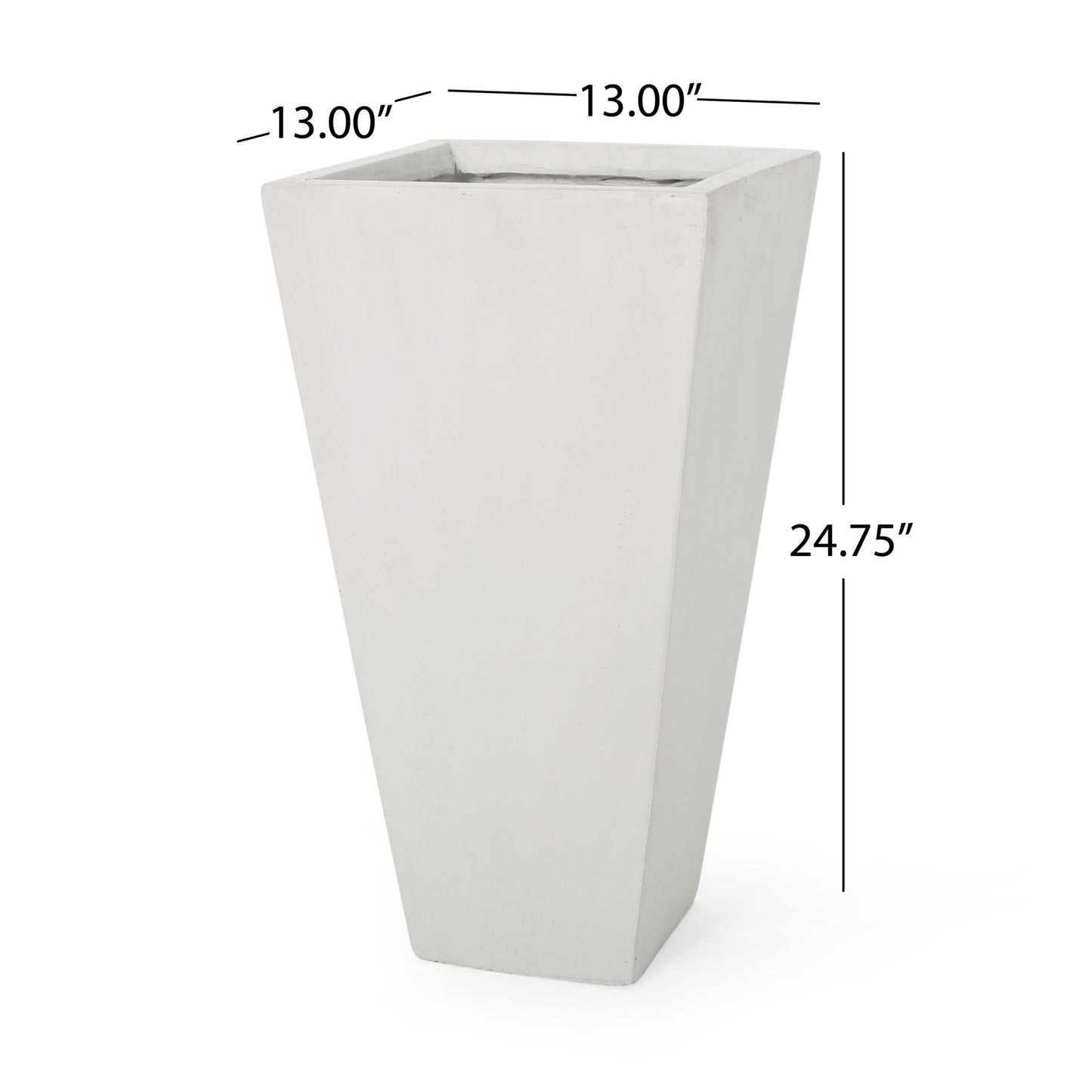 Outdoor Modern Cast Stone Planter Noble House