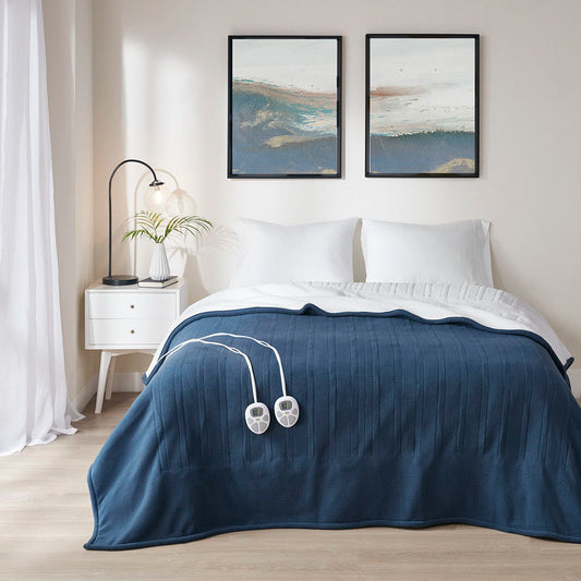 Twin Heated Blanket - Blue Serta