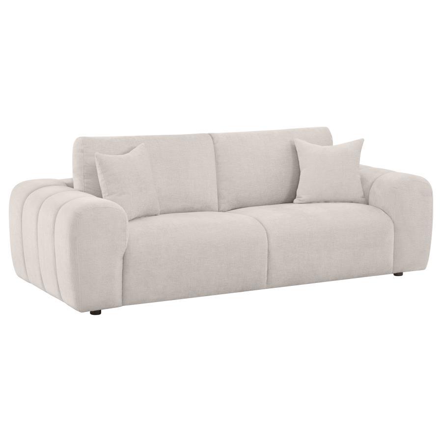 Burnett - Chenille Upholstered Wide Arm Sofa Coaster Fine Furniture