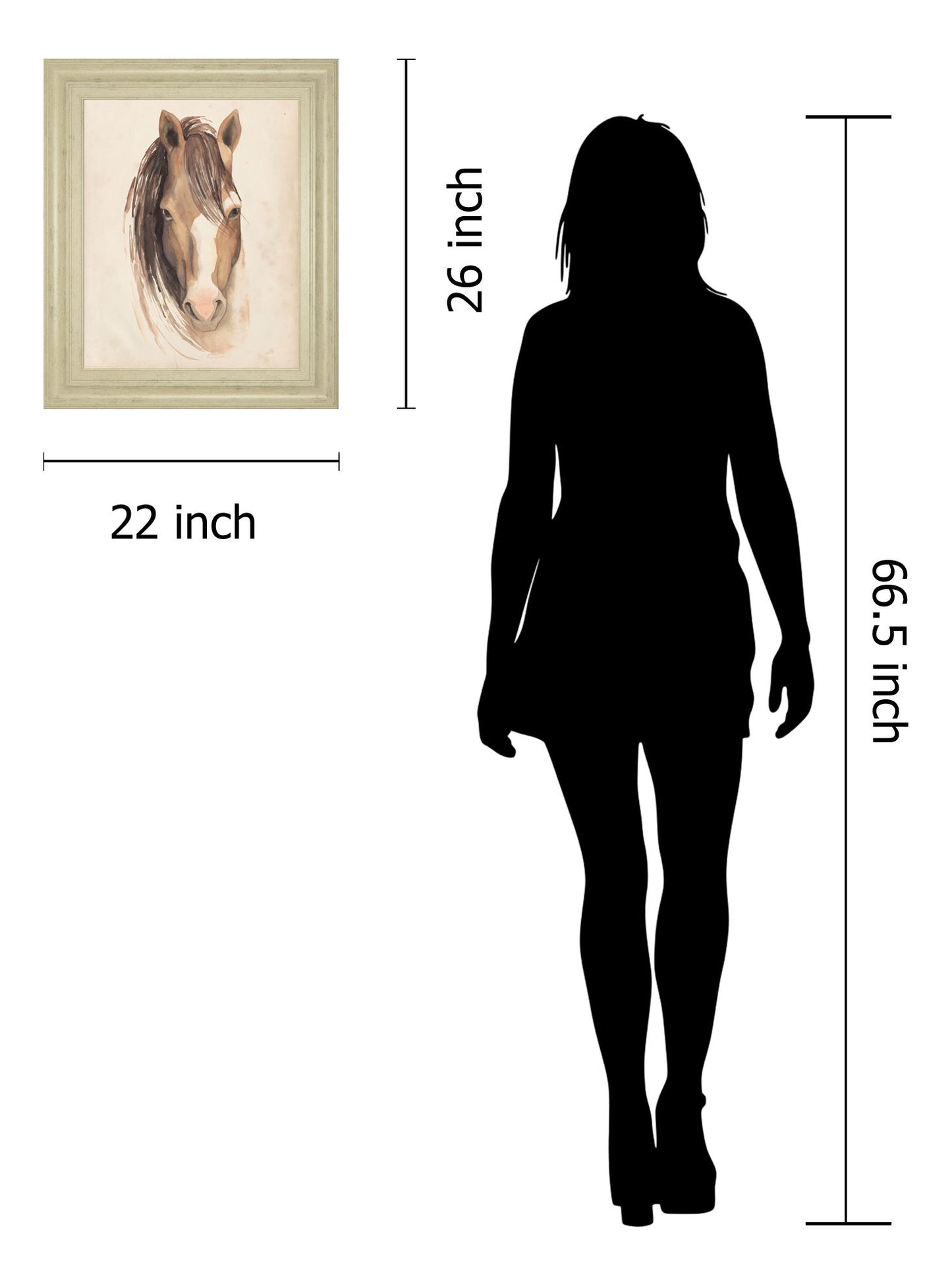 Watercolor Animal Study - Wall Art - Dark Brown