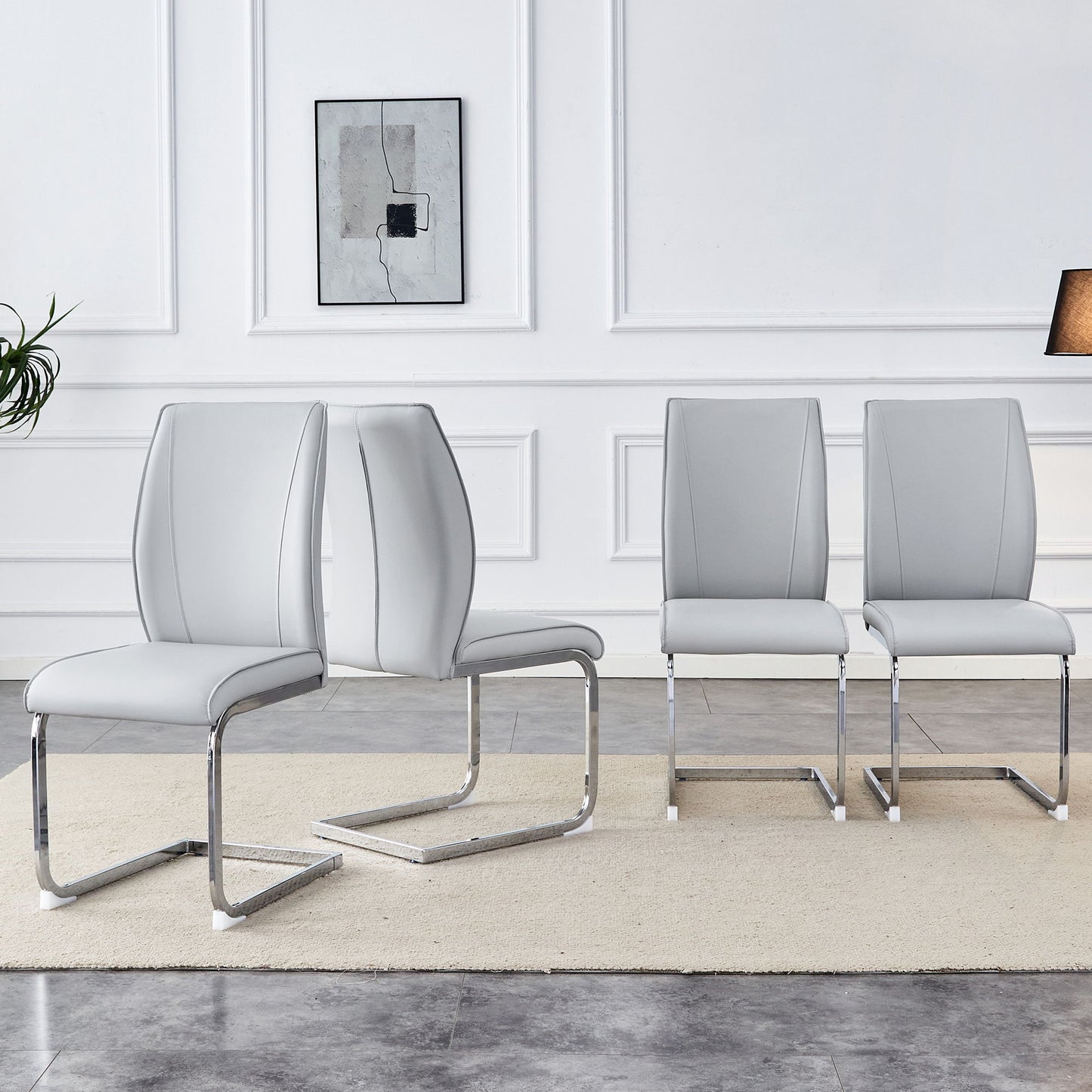 Luxury Simple Arch Chair, High Resilience With Metal Legs Home Essentials