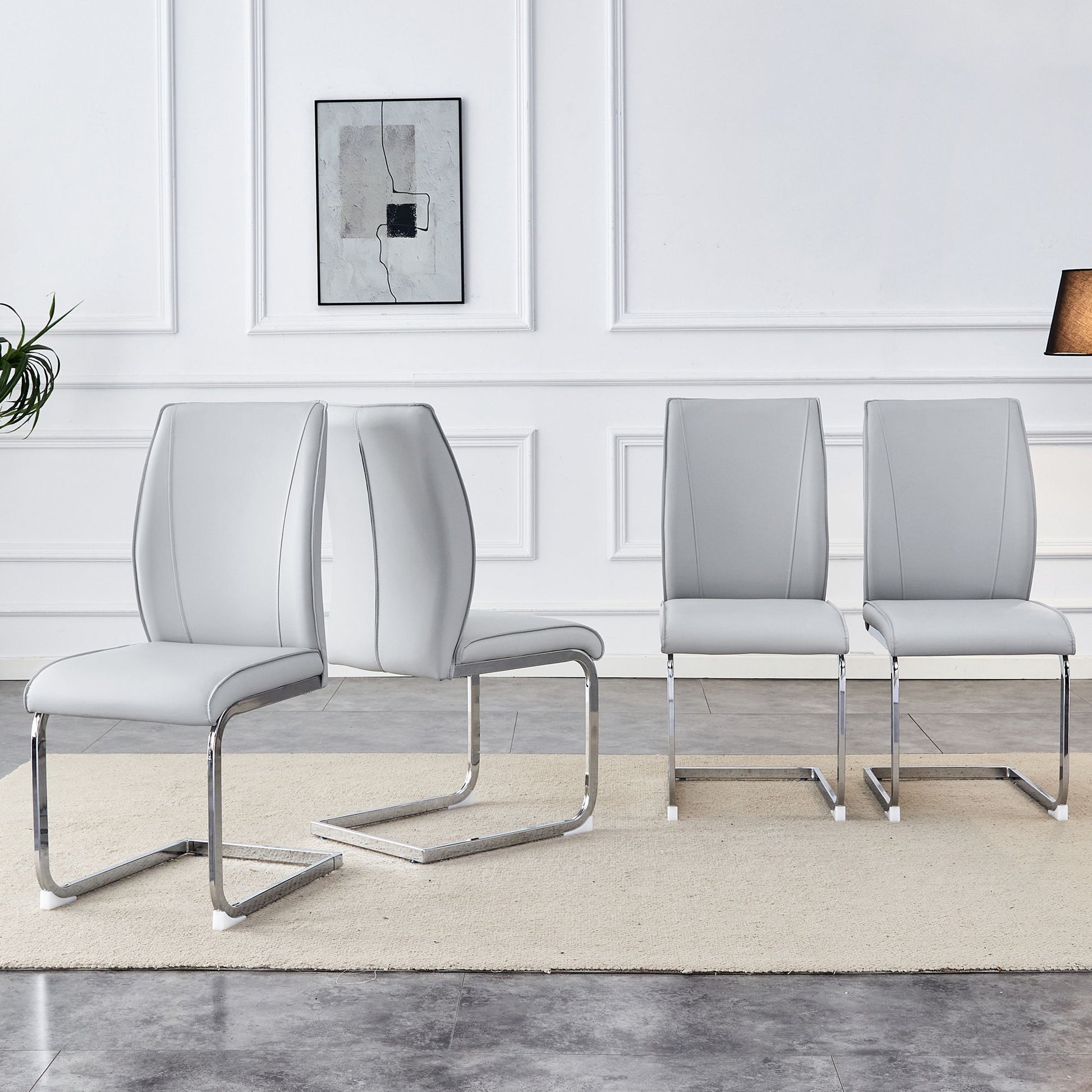 Luxury Simple Arch Chair, High Resilience With Metal Legs Home Essentials