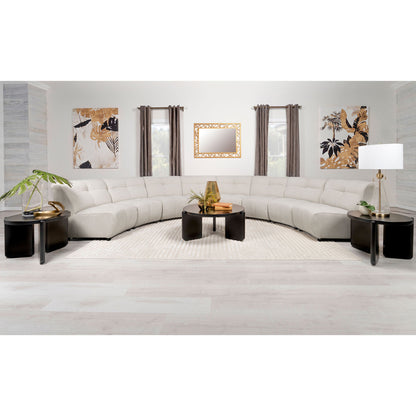 Sycamore - 8 Piece Upholstered Sectional Sofa With Curved Design - Ivory Furniture Max