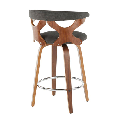 Gardenia - Mid Century Modern Counter Stool (Set of 2) Lumi Source
