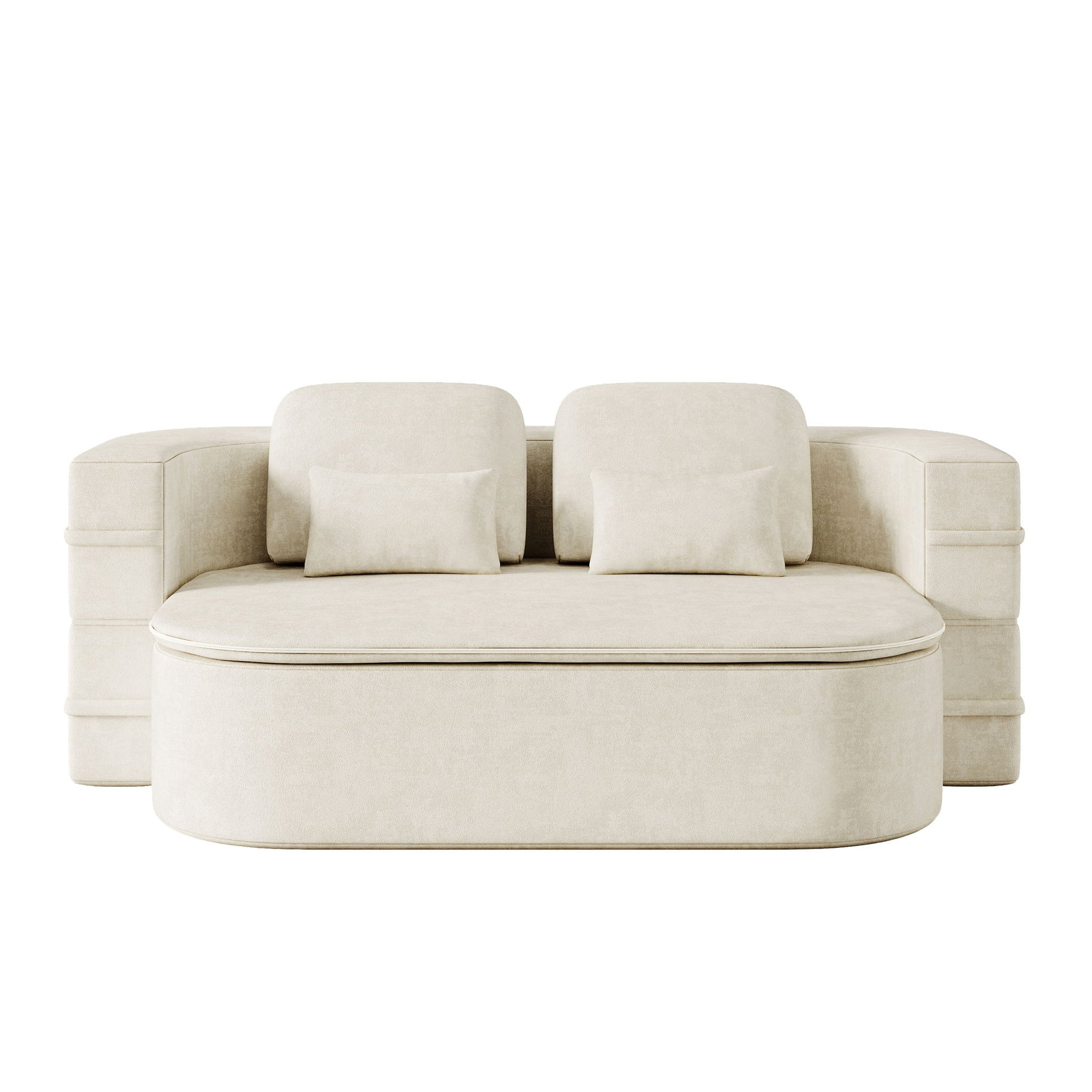 2 In 1 Foldable Sofa Bed With Multi Functional Blanket, Floor Lounge Sofa Home Essentials
