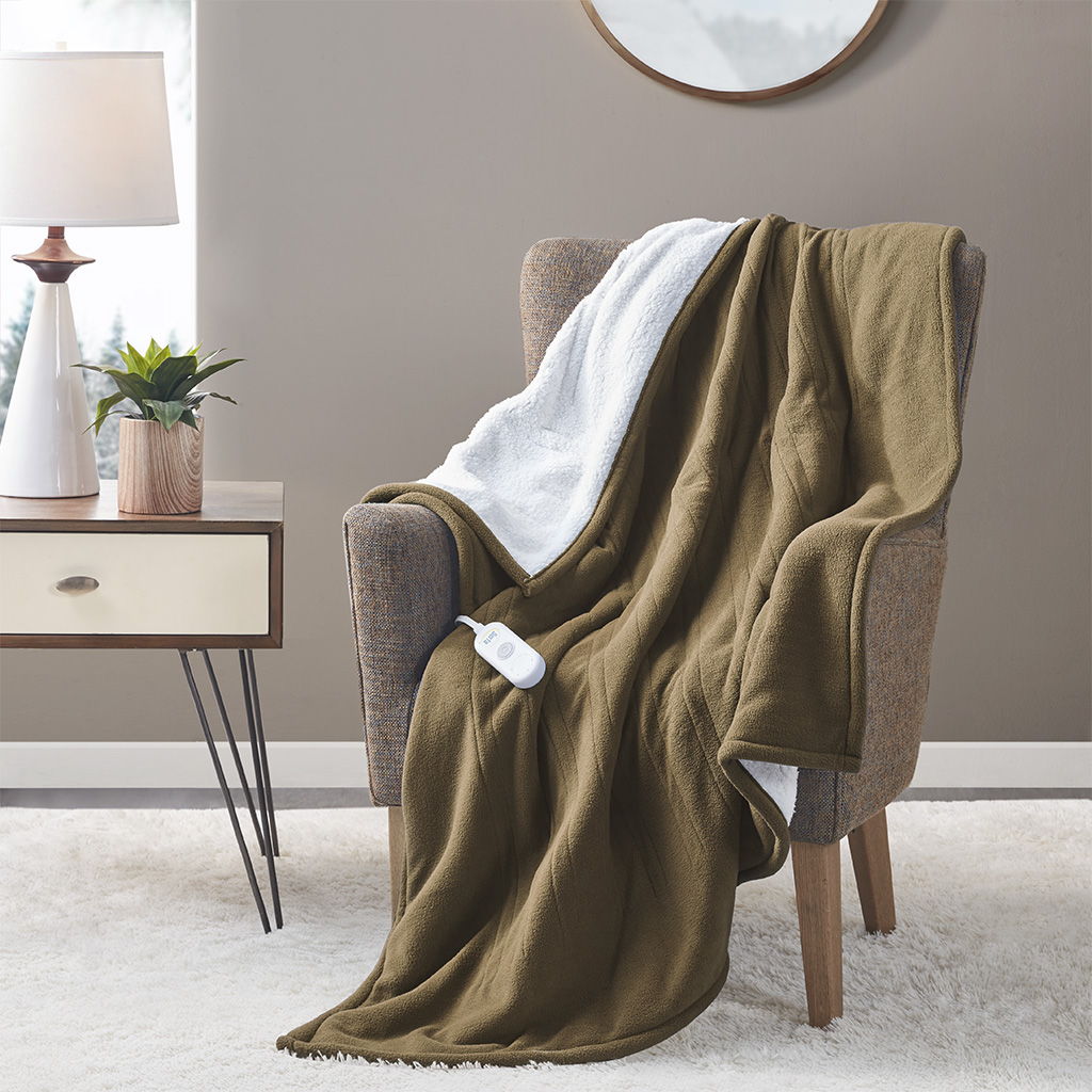 Heated Throw - Brown