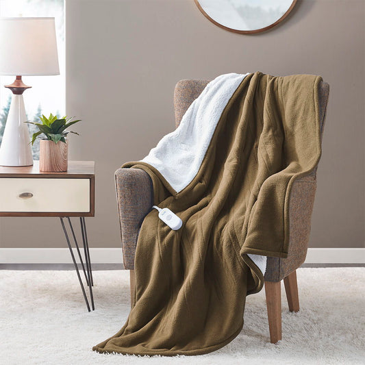 Heated Throw - Brown