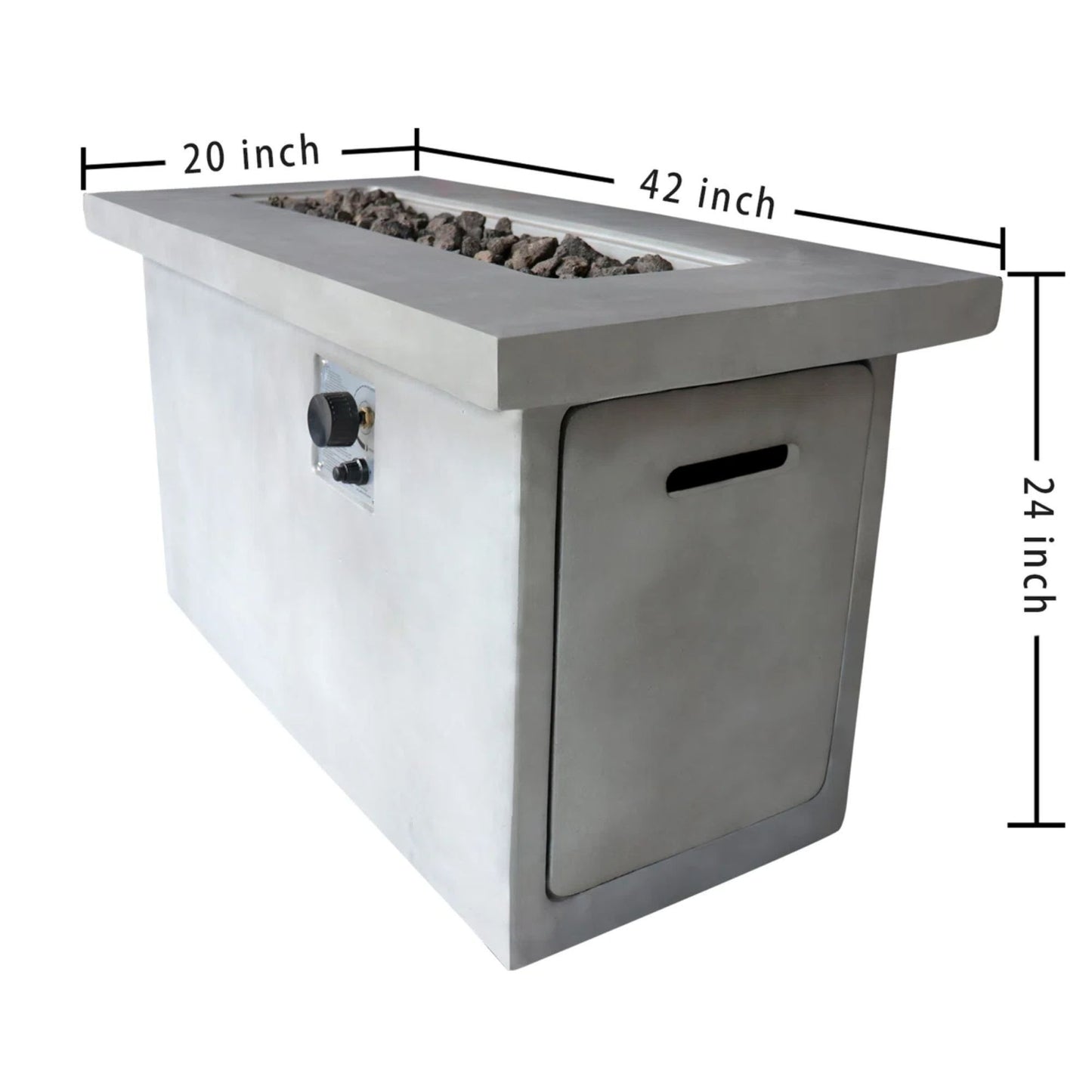 Propane / Gas Outdoor Fire Pit Table Durable Construction LSI Patio Furniture