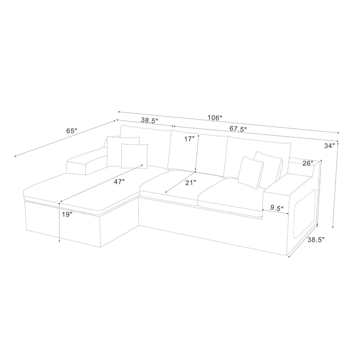 Compressed Sectional Home Essentials