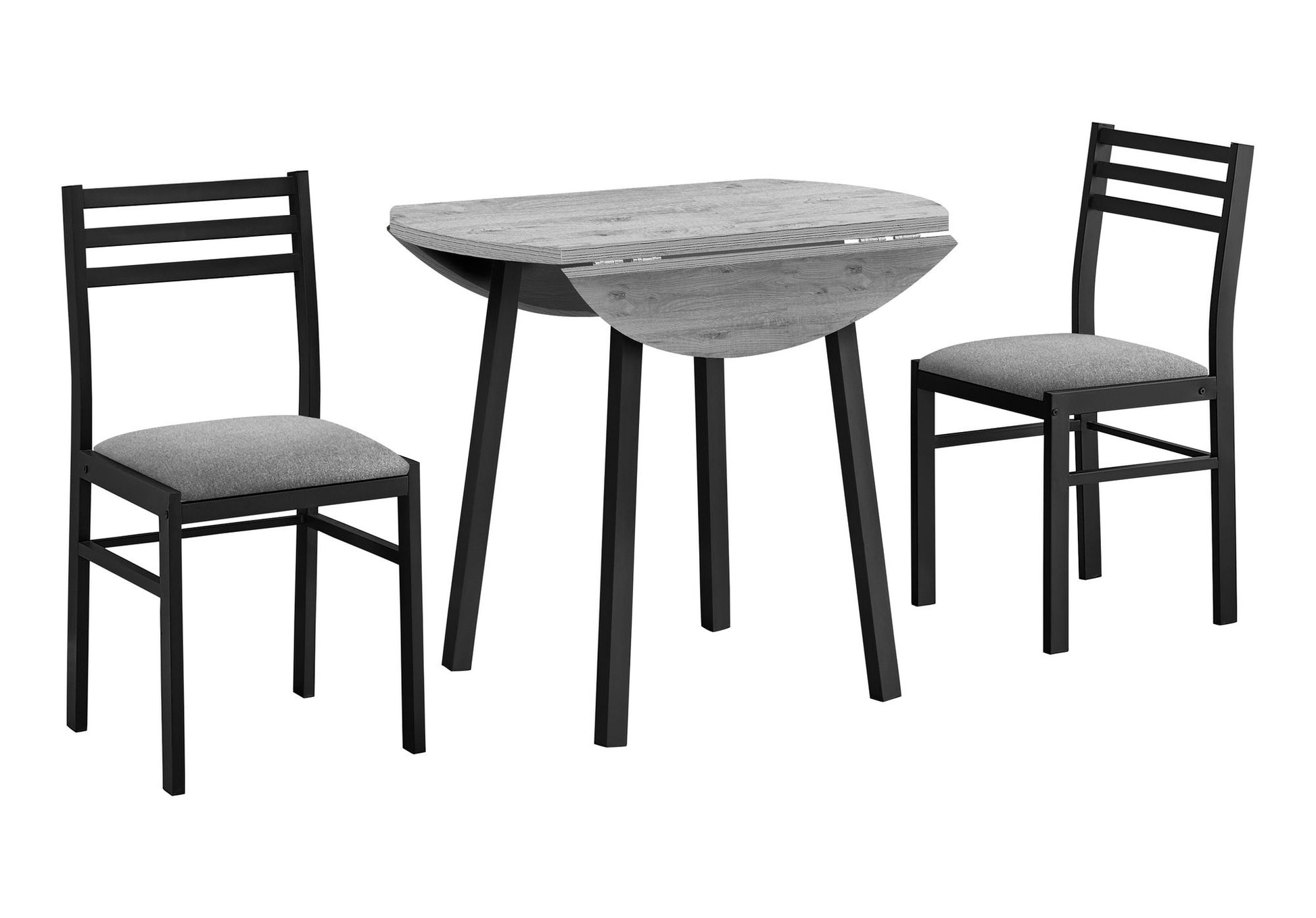 3 Pieces Dining Table Set, Small, Drop Leaf, Contemporary & Modern 8th Street