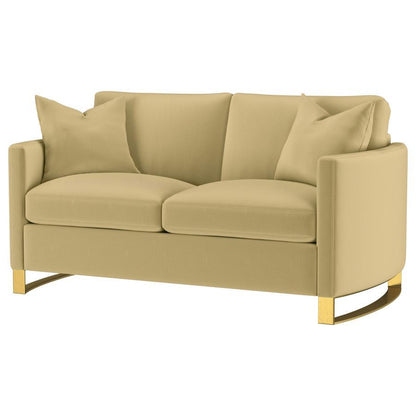Corliss - Upholstered Arched Arm Loveseat CoasterElevations