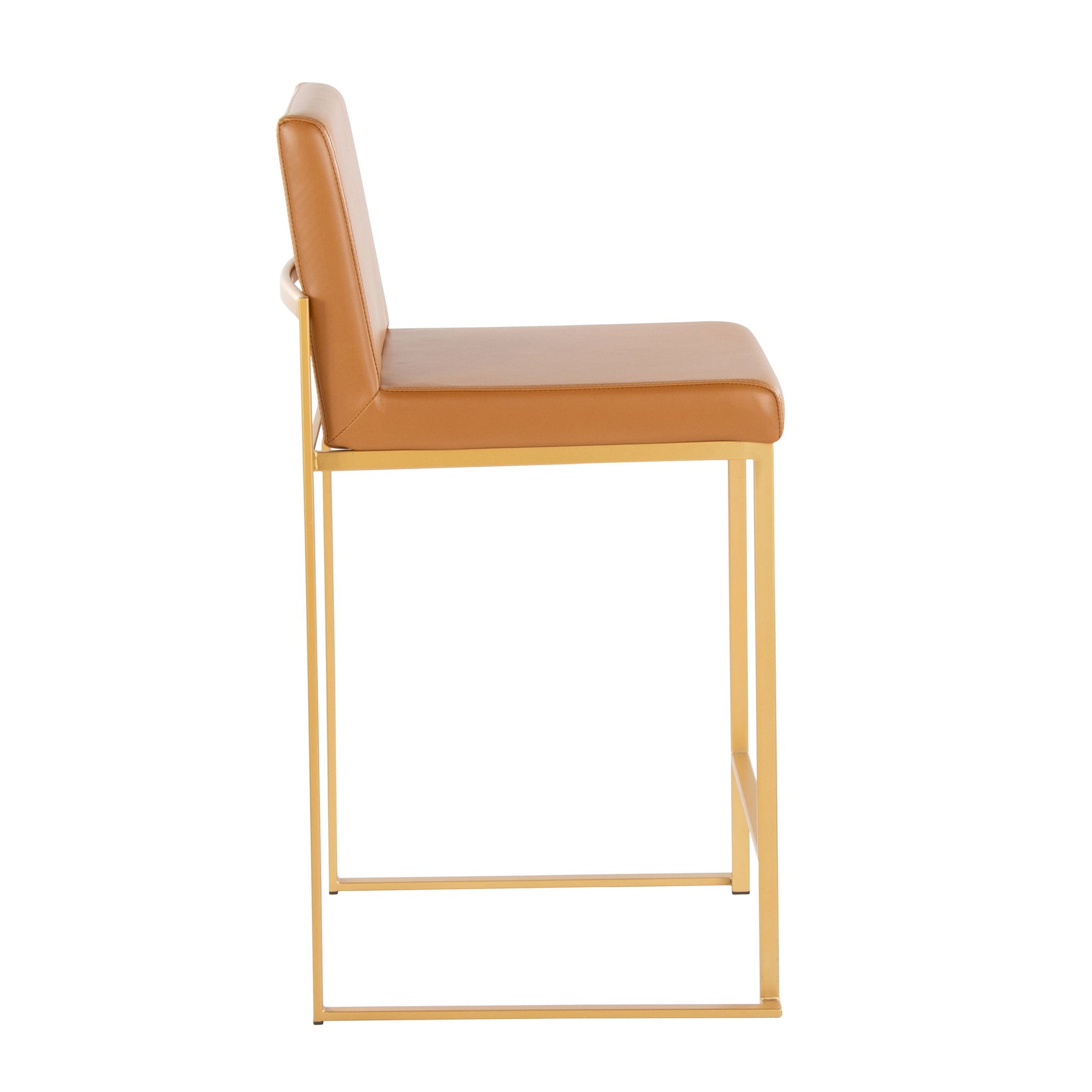 Fuji - Contemporary High Back Barstool (Set of 2) Lumi Source