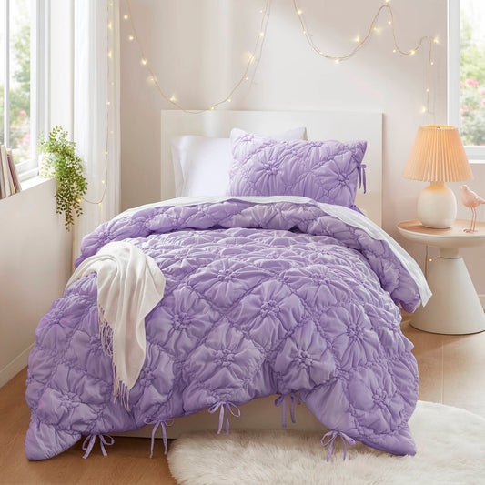 Lily - 2 Piece Comforter Set - Purple Intelligent Design