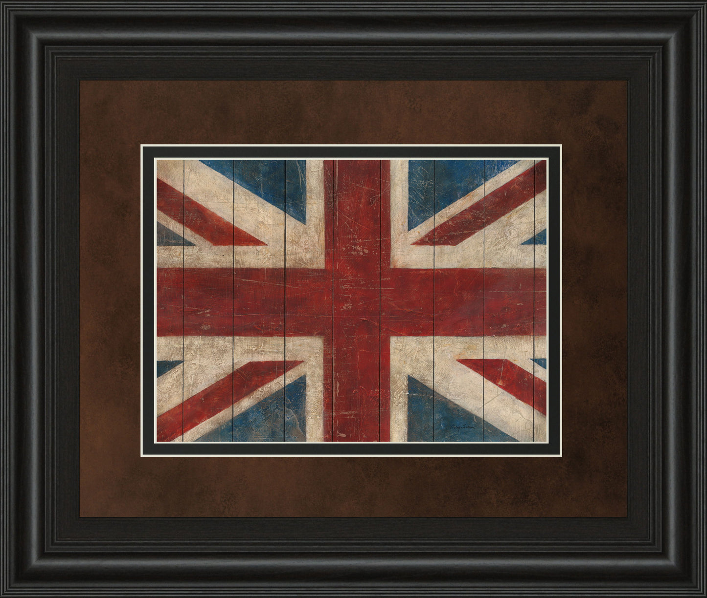 Union Jack By Avery Tillman - Framed Print Wall Art - Red