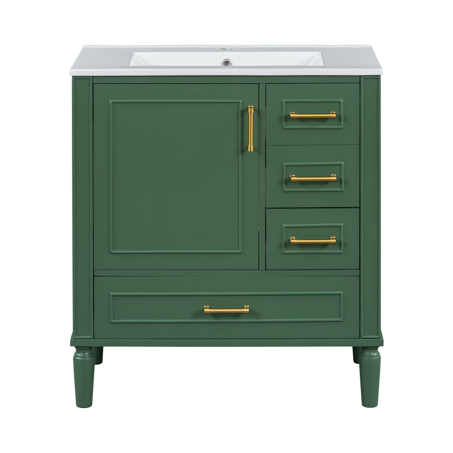 Traditional Bathroom Vanity Set With Soft Close Doors Hearth and Haven