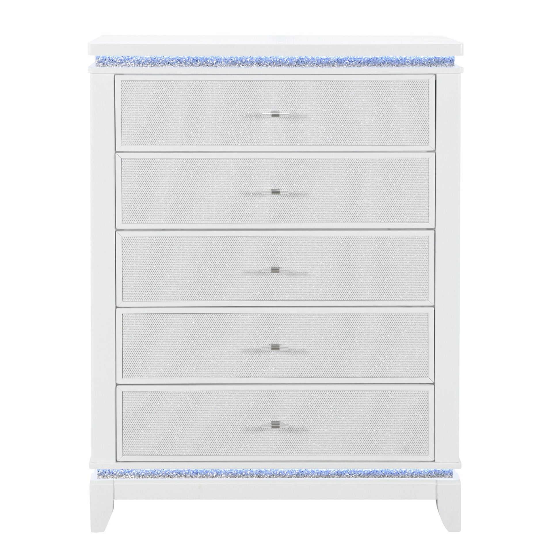 Adalid - Chest With LED Lighting - White Global Furniture USA