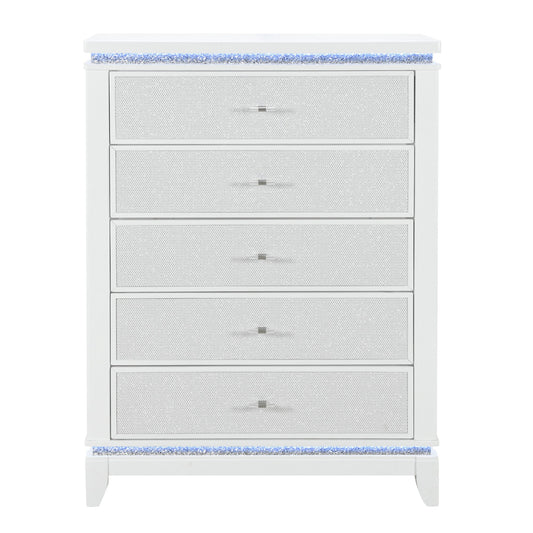 Adalid - Chest With LED Lighting - White Global Furniture USA