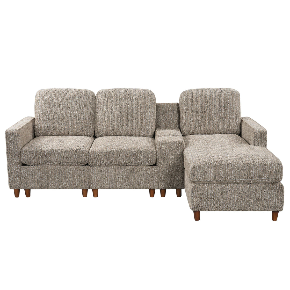 L - Sectional Sofa With Reversible Chaise Hearth and Haven