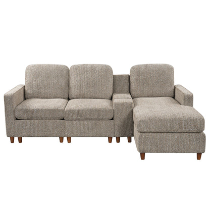 L - Sectional Sofa With Reversible Chaise Hearth and Haven