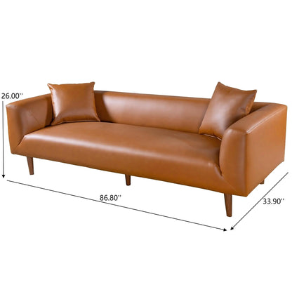 Elwood - Sofa - Cognac Ashcroft Furniture