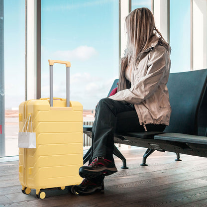 3 Pieces Set 20" / 24" / 28" Spinner Wheel Luggage With Combination Lock Daily Nest